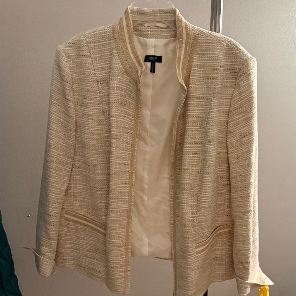 Basler Beige Textured Blazer